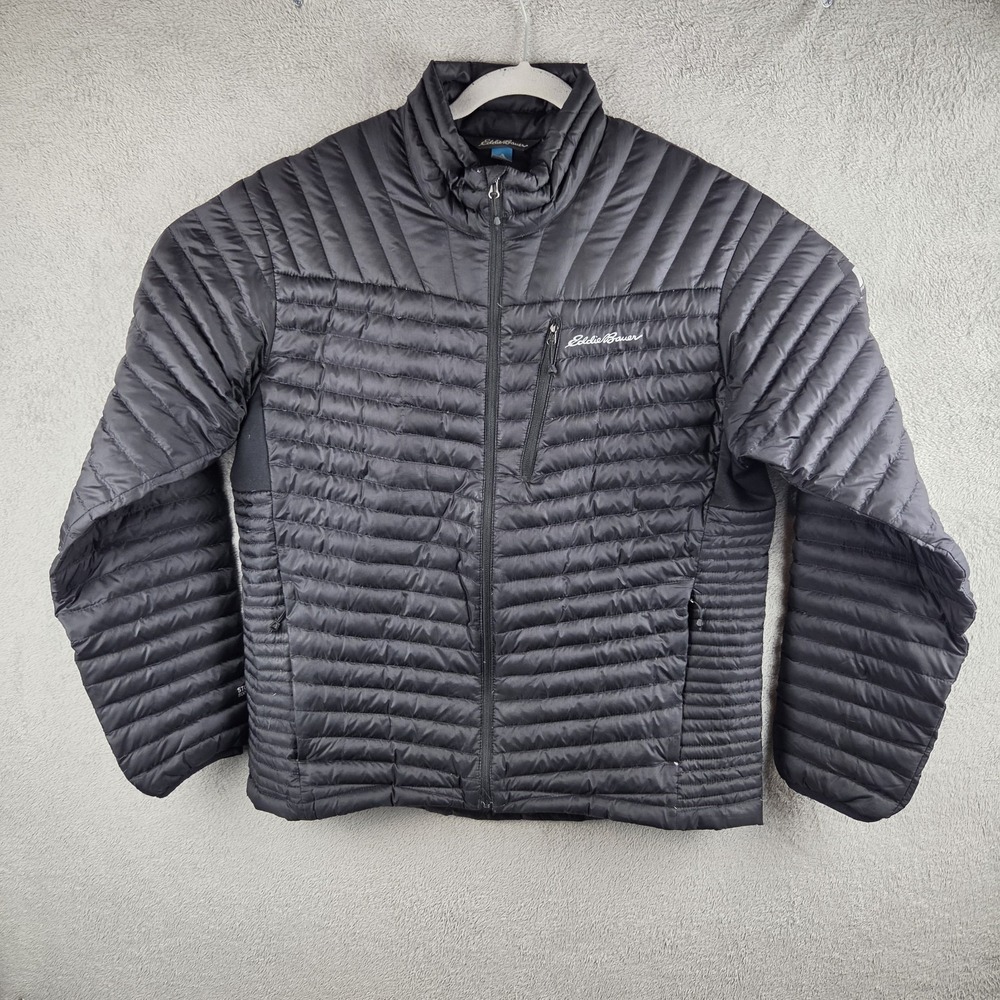 Eddie Bauer First Ascent MicroTherm 2.0 Down Black Jacket Mens Large EB800